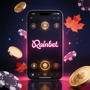 Rainbet Canada mobile app for casino, sportsbook and wallet access